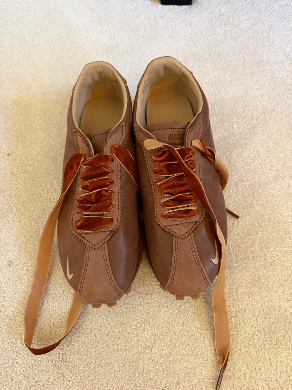 Nike LD-1000 “Edition A” Brown Leather Sneakers with Satin Laces